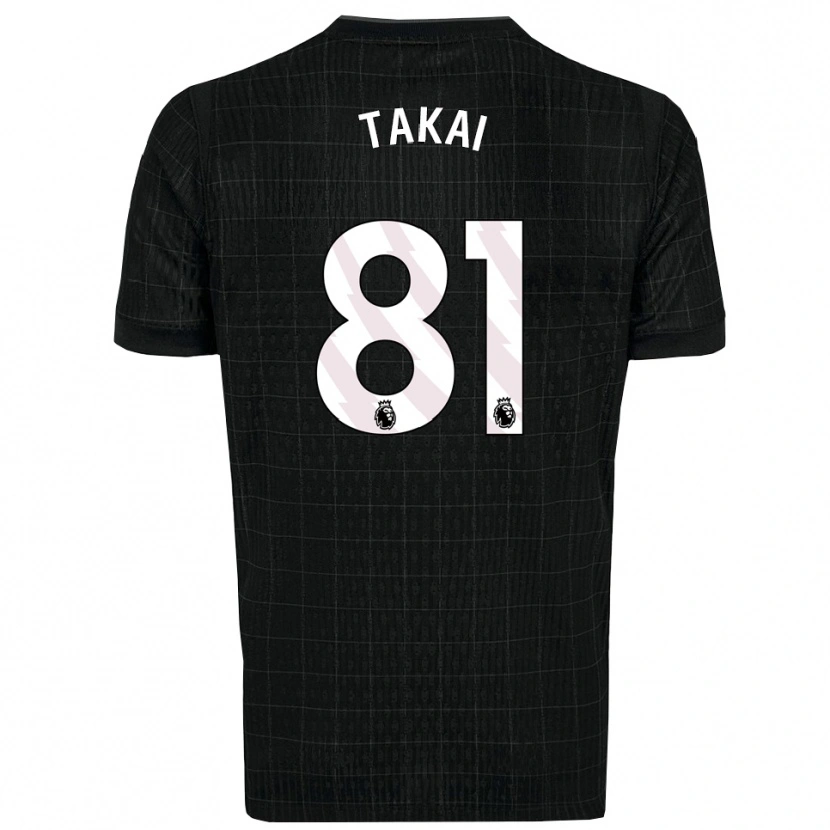 Danxen Homem Camisola Kota Takai #81 Preto Cinza Alternativa 2025/26 Camisa Brasil