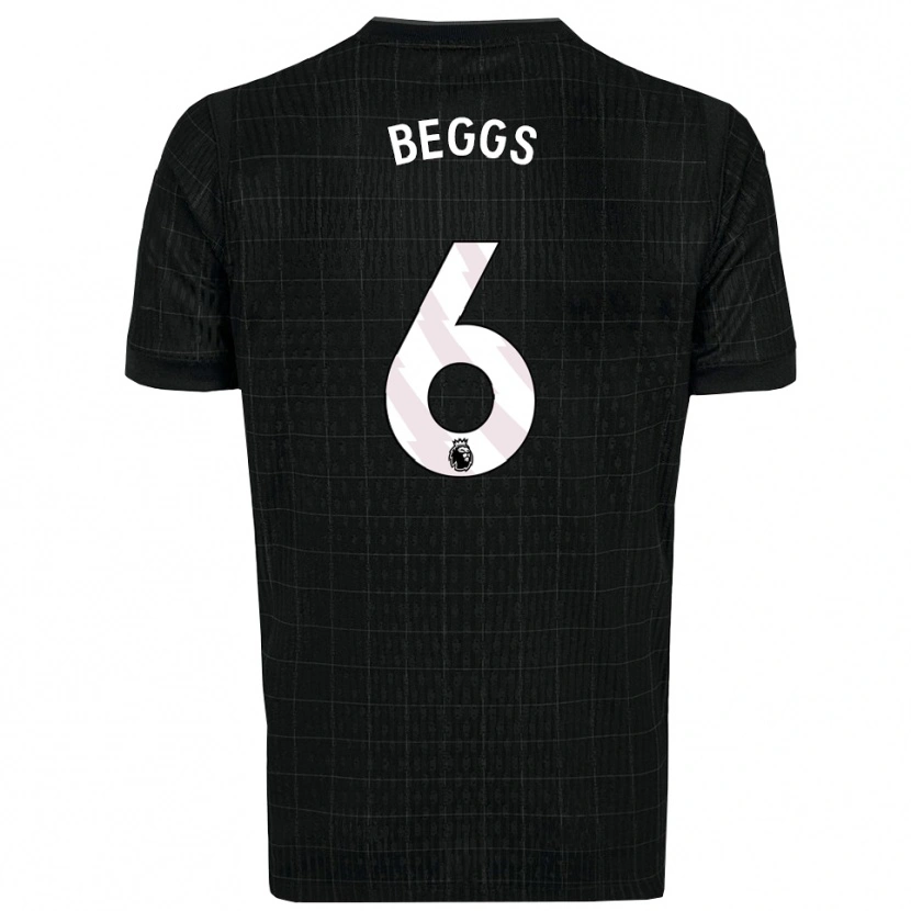Danxen Homem Camisola Jamel Beggs #6 Preto Cinza Alternativa 2025/26 Camisa Brasil