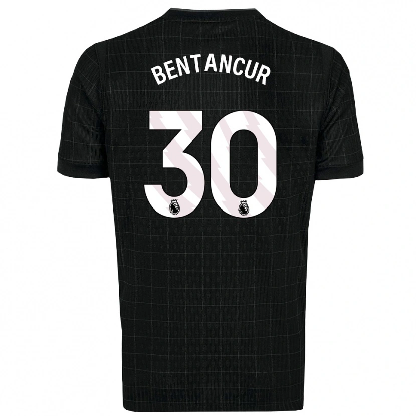 Danxen Homem Camisola Rodrigo Bentancur #30 Preto Cinza Alternativa 2025/26 Camisa Brasil