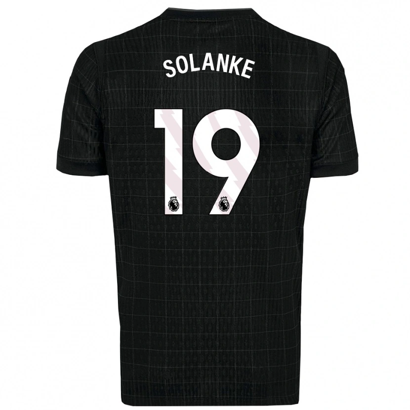 Danxen Homem Camisola Dominic Solanke #19 Preto Cinza Alternativa 2025/26 Camisa Brasil