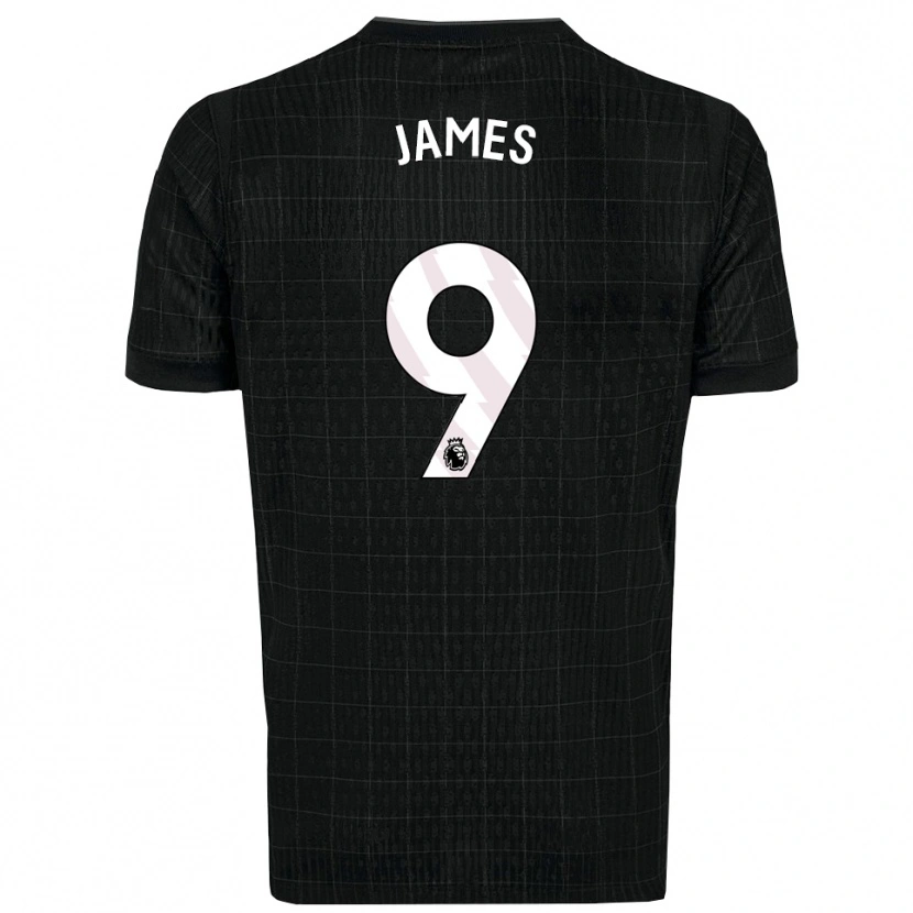 Danxen Homem Camisola Herbie James #9 Preto Cinza Alternativa 2025/26 Camisa Brasil