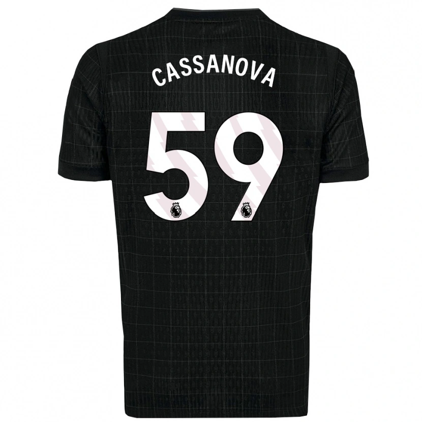 Danxen Homem Camisola Dante Cassanova #59 Preto Cinza Alternativa 2025/26 Camisa Brasil