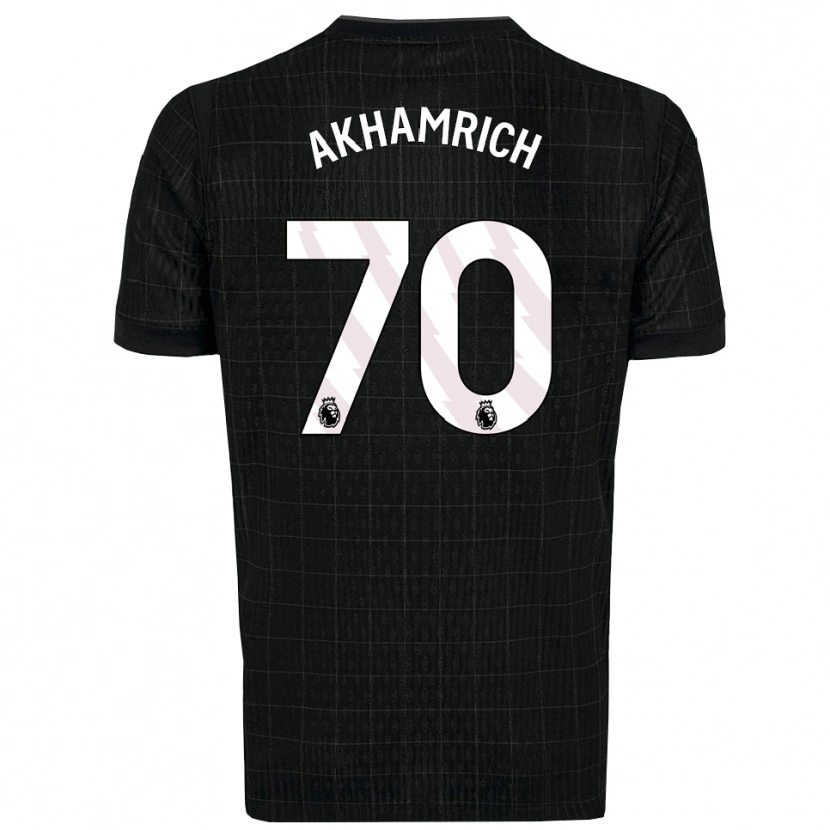 Danxen Homem Camisola Yusuf Akhamrich #70 Preto Cinza Alternativa 2025/26 Camisa Brasil