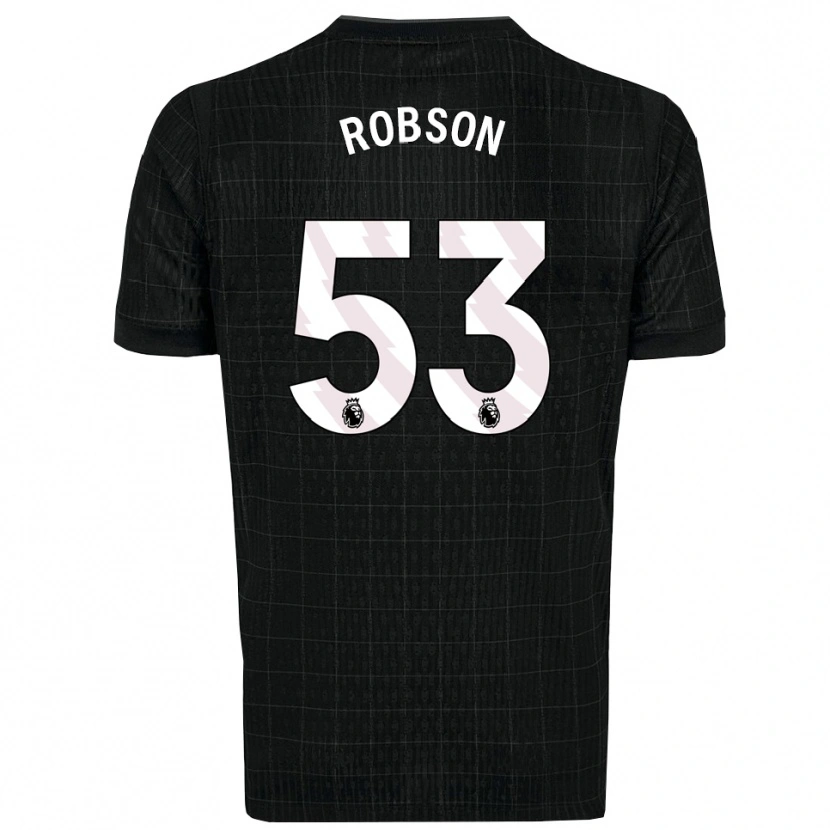 Danxen Homem Camisola Max Robson #53 Preto Cinza Alternativa 2025/26 Camisa Brasil