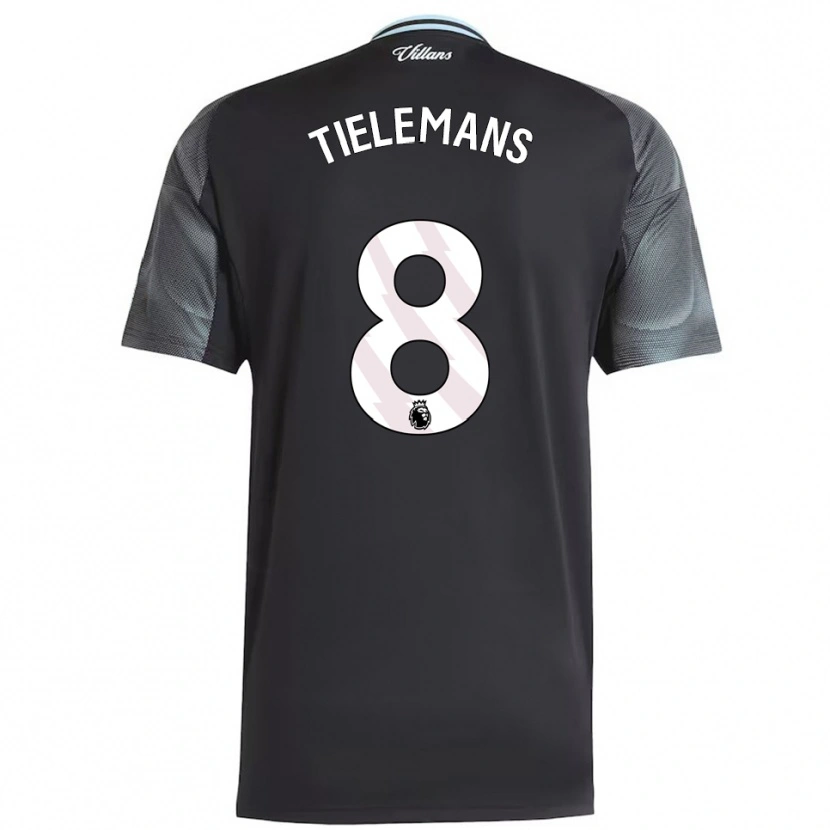 Danxen Homem Camisola Youri Tielemans #8 Preto Azul Celeste Alternativa 2025/26 Camisa Brasil