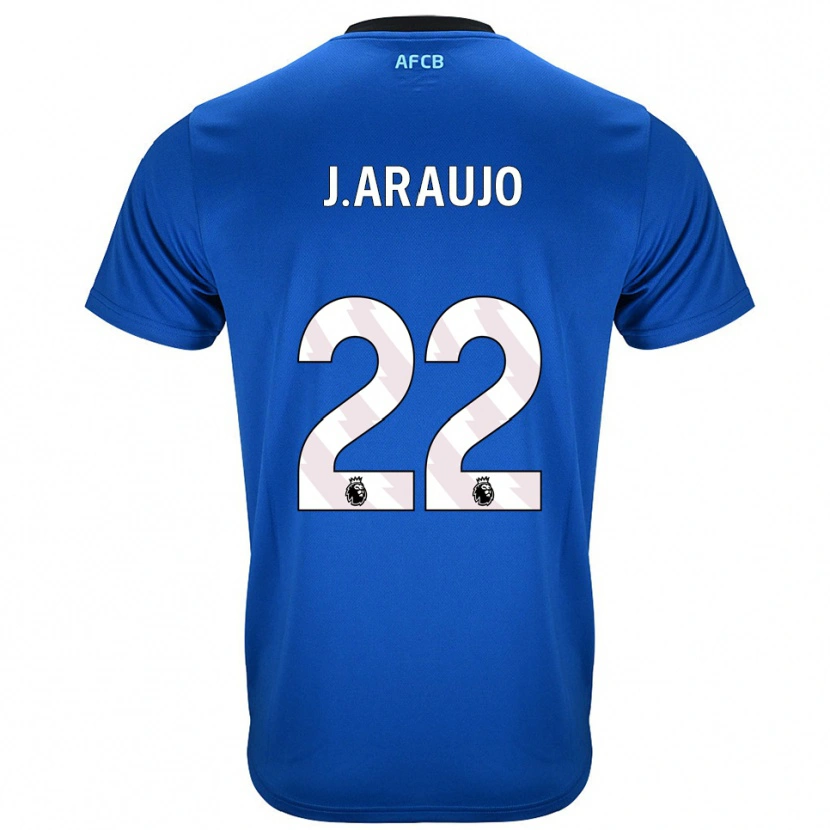 Danxen Homem Camisola Julián Araujo #22 Azul Preto Alternativa 2025/26 Camisa Brasil