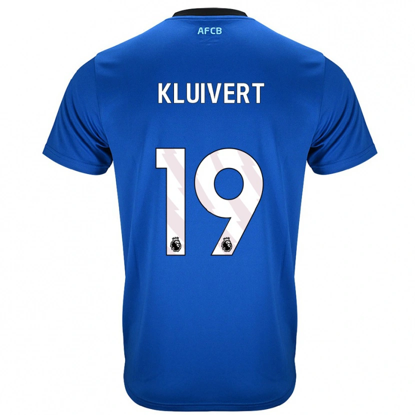 Danxen Homem Camisola Justin Kluivert #19 Azul Preto Alternativa 2025/26 Camisa Brasil