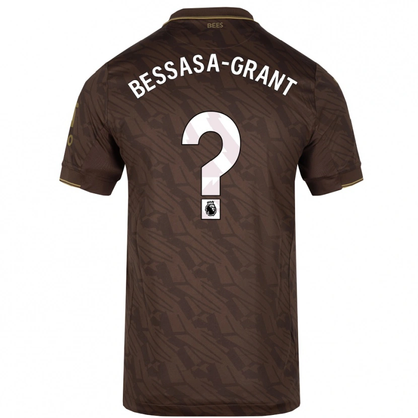 Danxen Homem Camisola Mekhai Bessasa-Grant #0 Marrom Dourado Alternativa 2025/26 Camisa Brasil