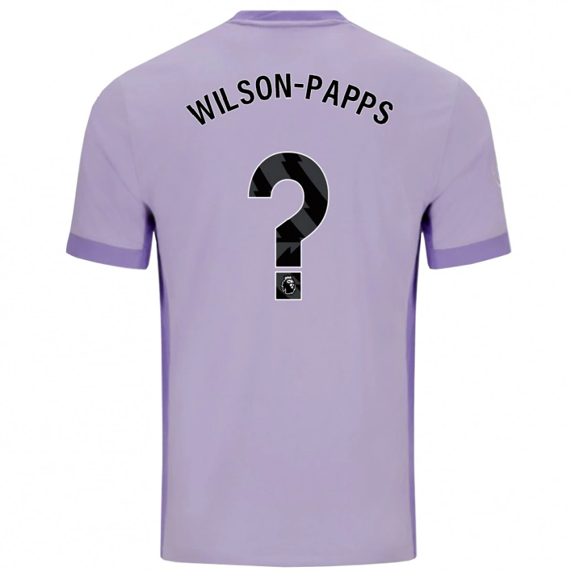 Danxen Homem Camisola Charlie Wilson-Papps #0 Roxo Taro Branco Alternativa 2025/26 Camisa Brasil