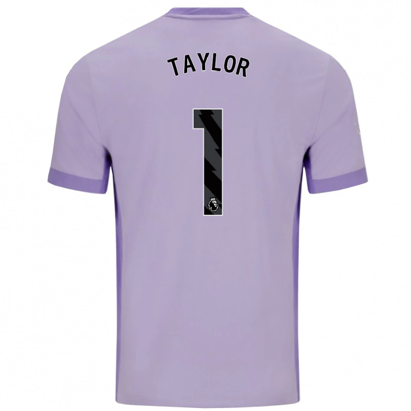 Danxen Homem Camisola Finley Taylor #1 Roxo Taro Branco Alternativa 2025/26 Camisa Brasil
