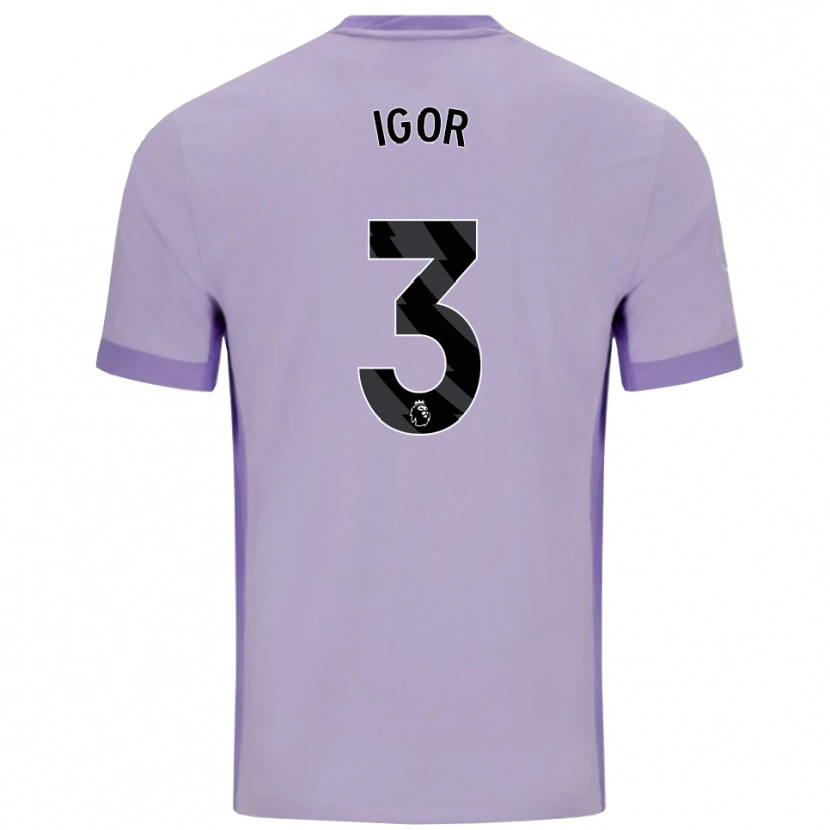 Danxen Homem Camisola Igor #3 Roxo Taro Branco Alternativa 2025/26 Camisa Brasil