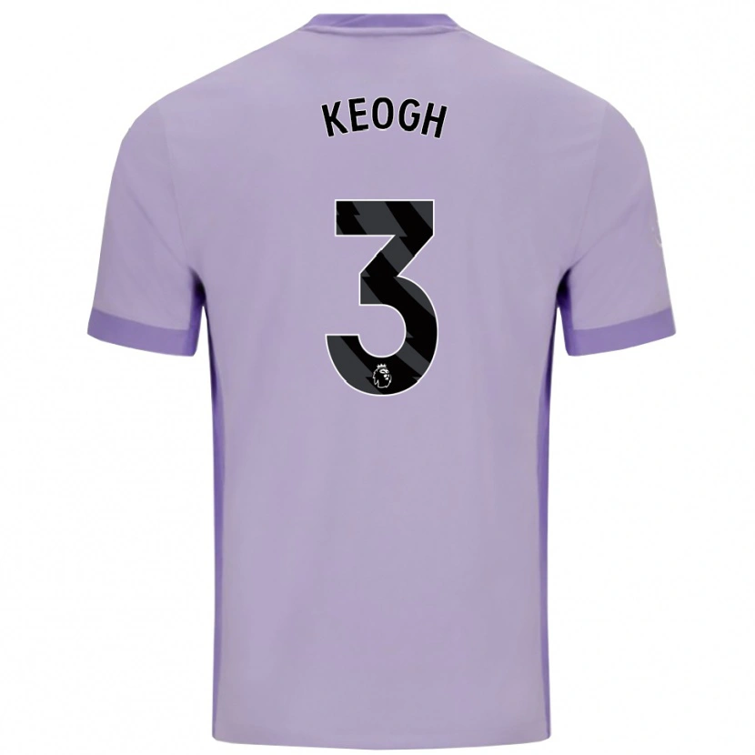 Danxen Homem Camisola Sean Keogh #3 Roxo Taro Branco Alternativa 2025/26 Camisa Brasil