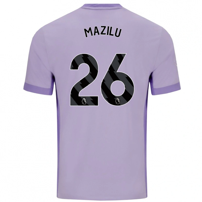 Danxen Homem Camisola Adrian Mazilu #26 Roxo Taro Branco Alternativa 2025/26 Camisa Brasil