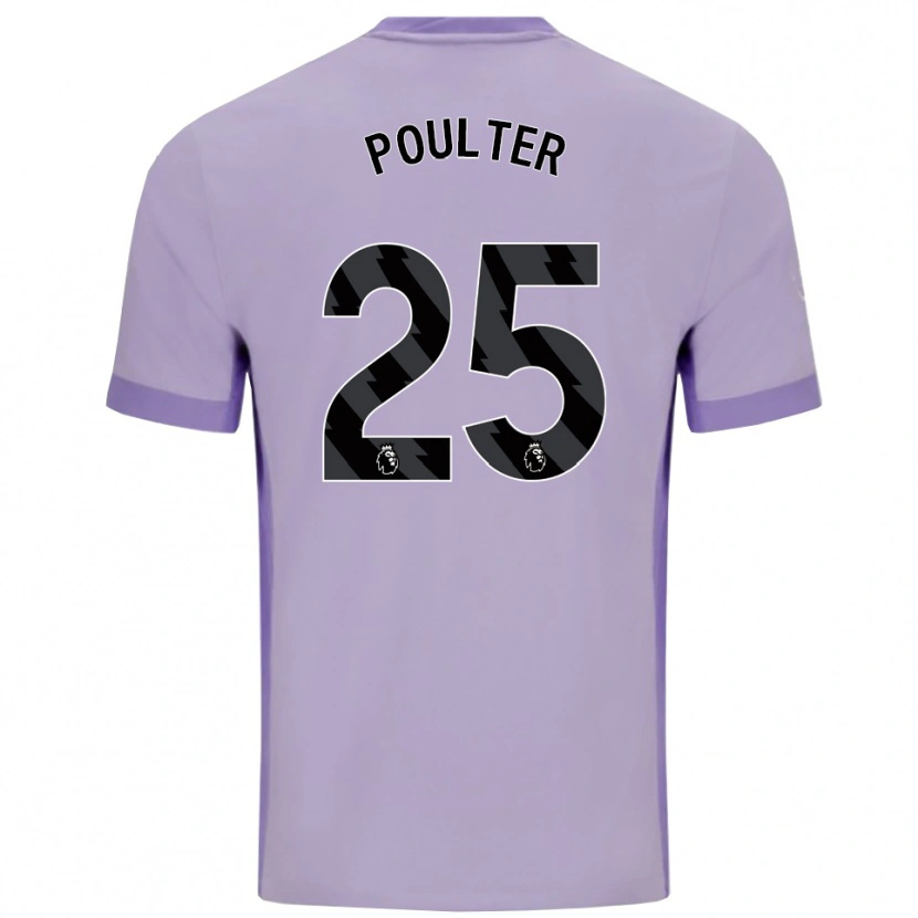 Danxen Homem Camisola Hannah Poulter #25 Roxo Taro Branco Alternativa 2025/26 Camisa Brasil