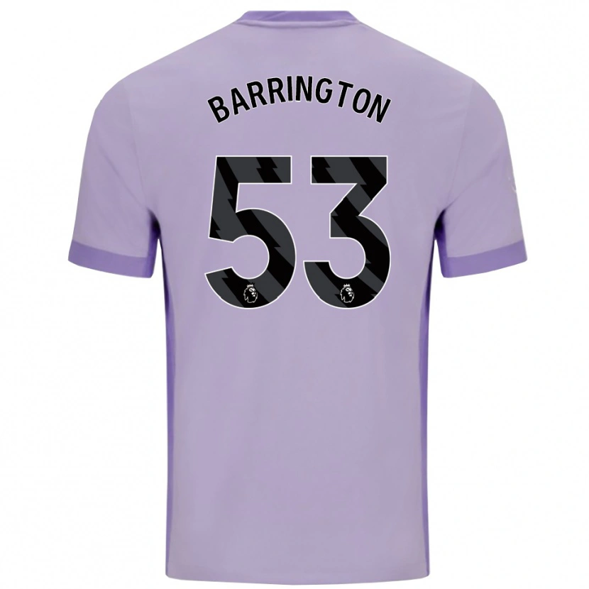 Danxen Homem Camisola Luca Barrington #53 Roxo Taro Branco Alternativa 2025/26 Camisa Brasil