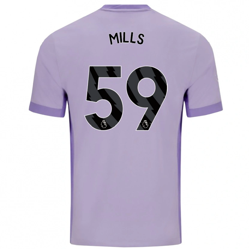 Danxen Homem Camisola Harry Mills #59 Roxo Taro Branco Alternativa 2025/26 Camisa Brasil