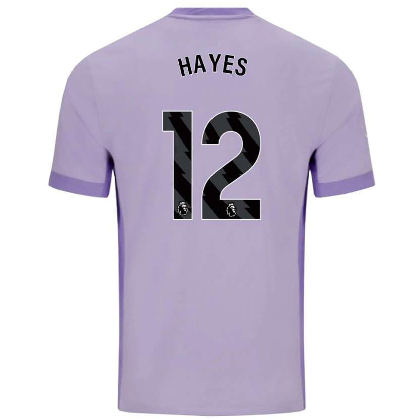 Danxen Homem Camisola Caitlin Hayes #12 Roxo Taro Branco Alternativa 2025/26 Camisa Brasil