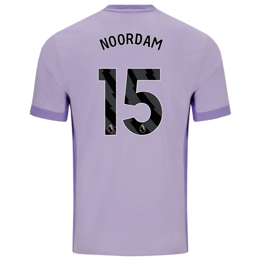 Danxen Homem Camisola Nadine Noordam #15 Roxo Taro Branco Alternativa 2025/26 Camisa Brasil