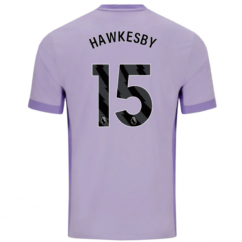 Danxen Homem Camisola Mackenzie Hawkesby #15 Roxo Taro Branco Alternativa 2025/26 Camisa Brasil