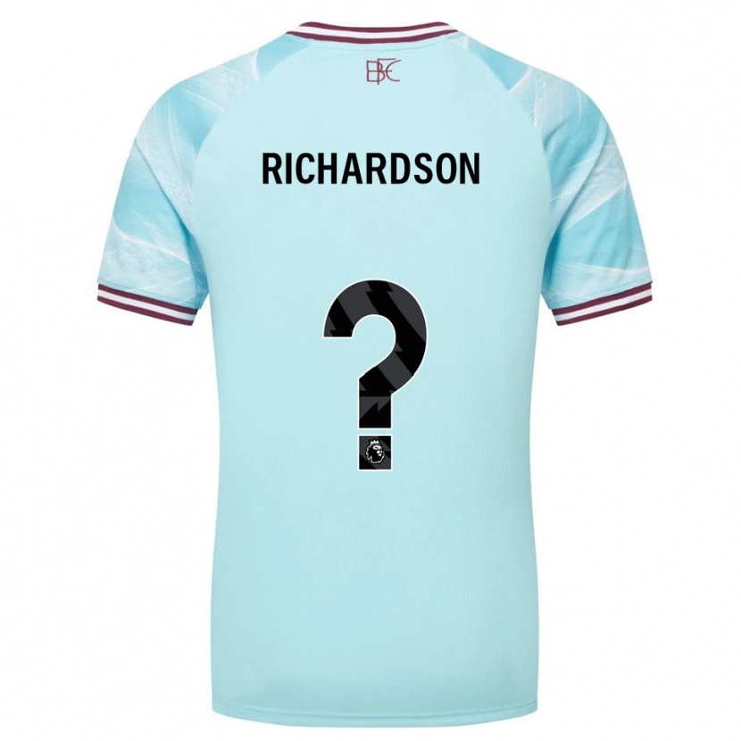 Danxen Homem Camisola Lewis Richardson #0 Azul Celeste Borgonha Alternativa 2025/26 Camisa Brasil