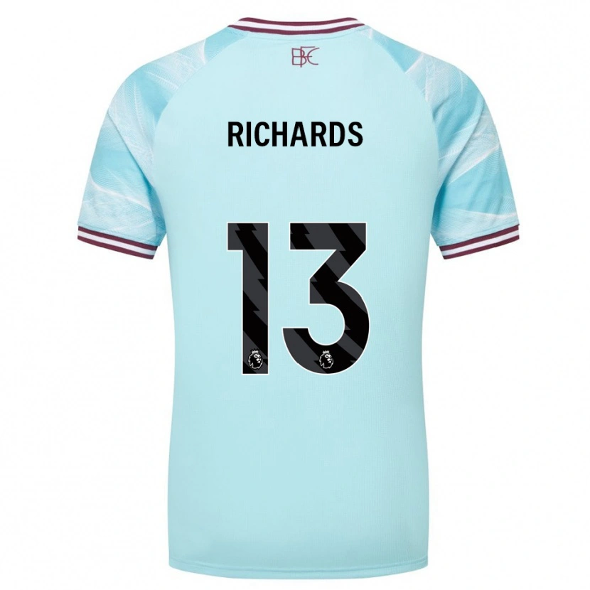 Danxen Homem Camisola Jade Richards #13 Azul Celeste Borgonha Alternativa 2025/26 Camisa Brasil