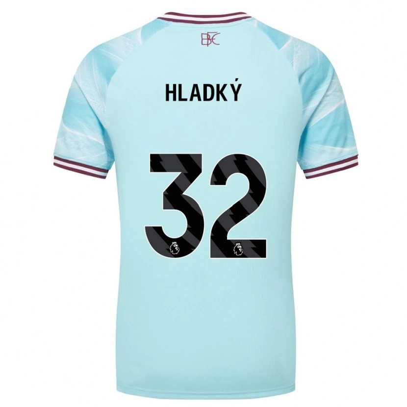 Danxen Homem Camisola Vaclav Hladky #32 Azul Celeste Borgonha Alternativa 2025/26 Camisa Brasil