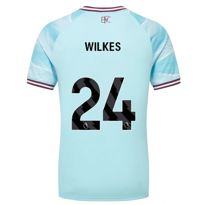 Danxen Homem Camisola Tilly Wilkes #24 Azul Celeste Borgonha Alternativa 2025/26 Camisa Brasil