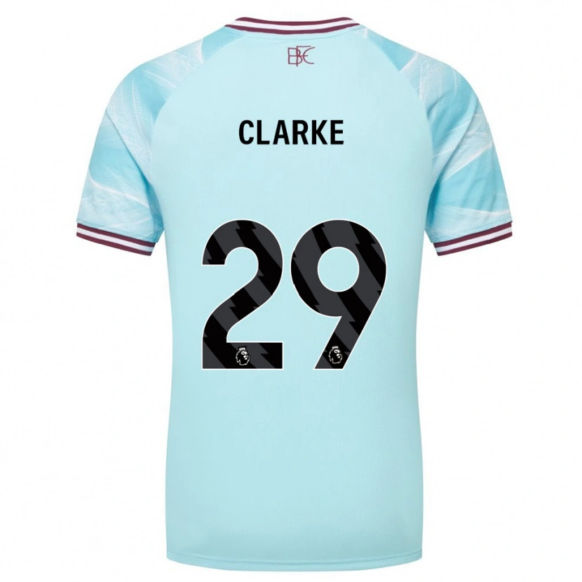 Danxen Homem Camisola Abby Clarke #29 Azul Celeste Borgonha Alternativa 2025/26 Camisa Brasil