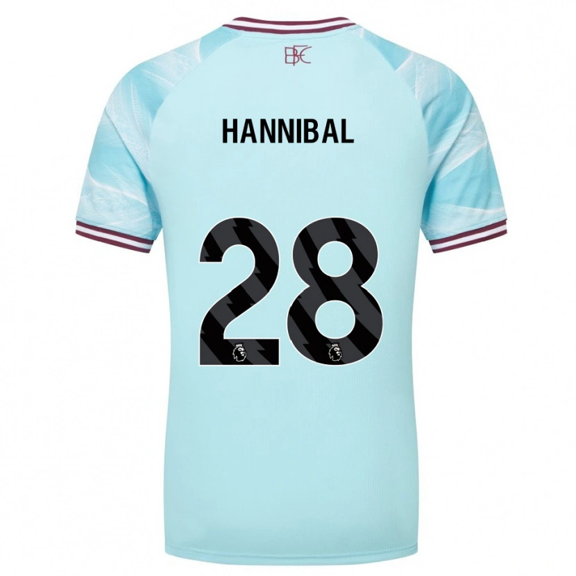 Danxen Homem Camisola Hannibal #28 Azul Celeste Borgonha Alternativa 2025/26 Camisa Brasil