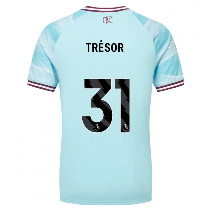 Danxen Homem Camisola Mike Trésor #31 Azul Celeste Borgonha Alternativa 2025/26 Camisa Brasil
