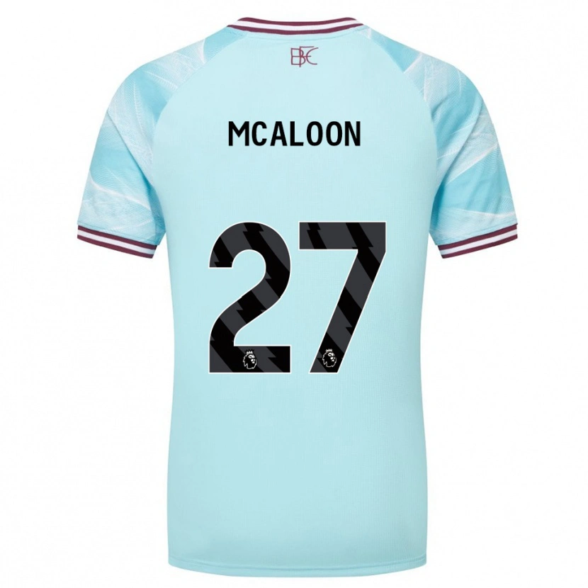 Danxen Homem Camisola Naoisha Mcaloon #27 Azul Celeste Borgonha Alternativa 2025/26 Camisa Brasil