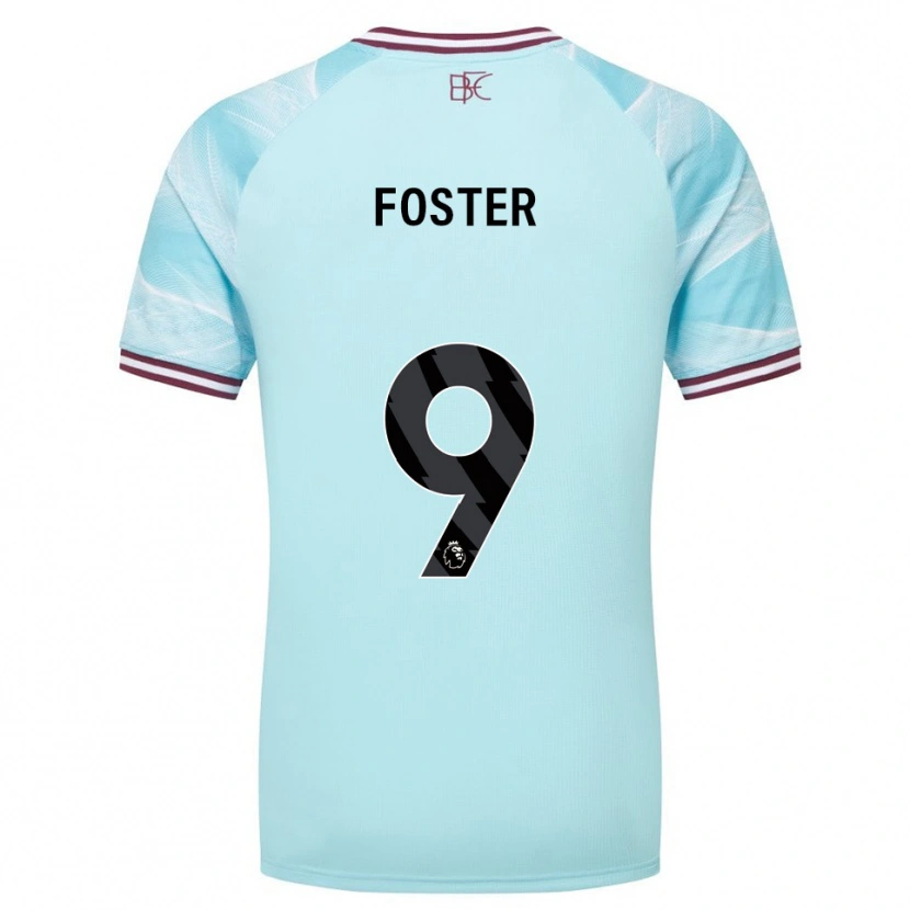 Danxen Homem Camisola Lyle Foster #9 Azul Celeste Borgonha Alternativa 2025/26 Camisa Brasil