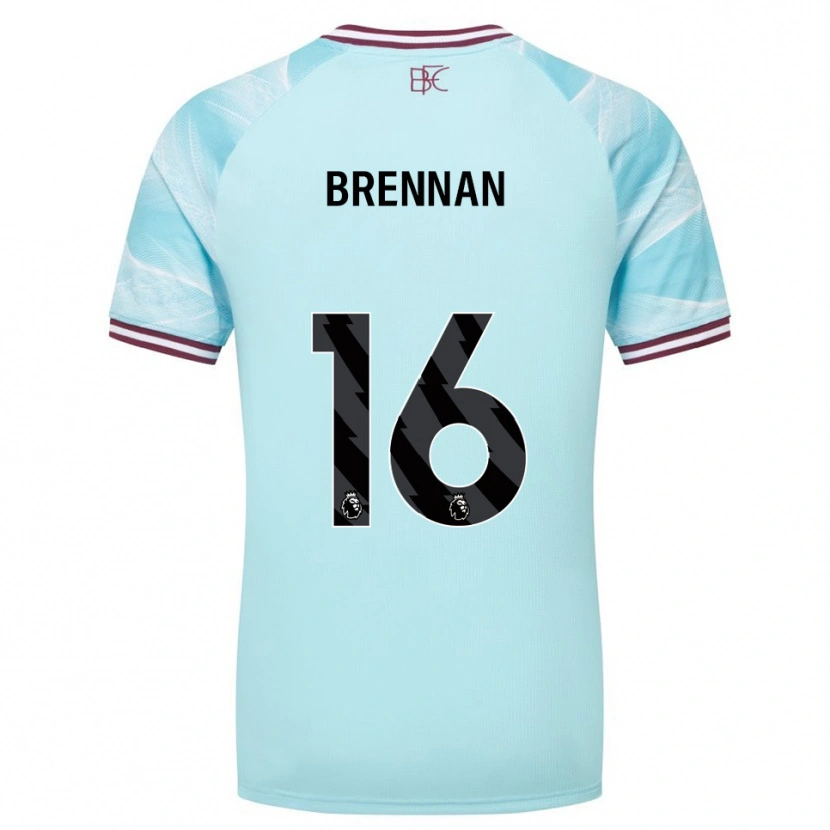 Danxen Homem Camisola Corey Brennan #16 Azul Celeste Borgonha Alternativa 2025/26 Camisa Brasil