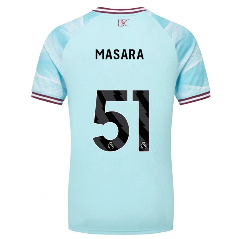Danxen Homem Camisola Vernon Masara #51 Azul Celeste Borgonha Alternativa 2025/26 Camisa Brasil