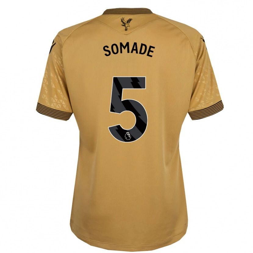 Danxen Homem Camisola Sean Somade #5 Dourado Preto Alternativa 2025/26 Camisa Brasil