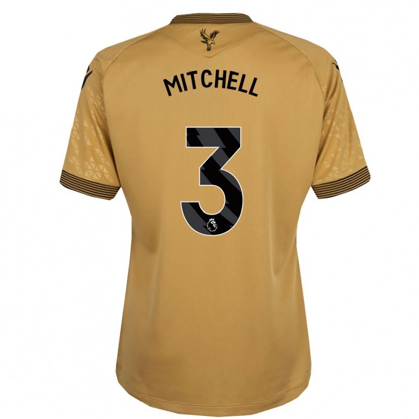 Danxen Homem Camisola Tyrick Mitchell #3 Dourado Preto Alternativa 2025/26 Camisa Brasil