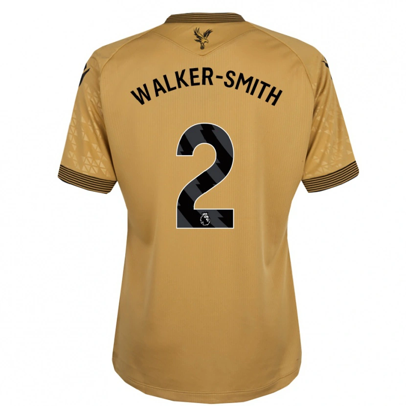 Danxen Homem Camisola Charlie Walker-Smith #2 Dourado Preto Alternativa 2025/26 Camisa Brasil