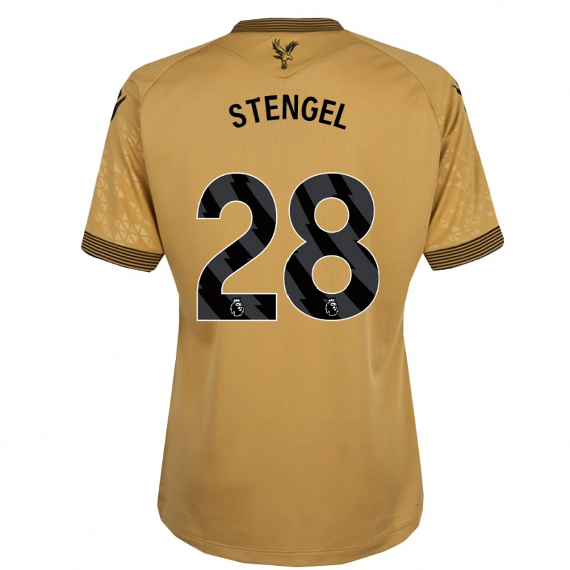 Danxen Homem Camisola Katie Stengel #28 Dourado Preto Alternativa 2025/26 Camisa Brasil