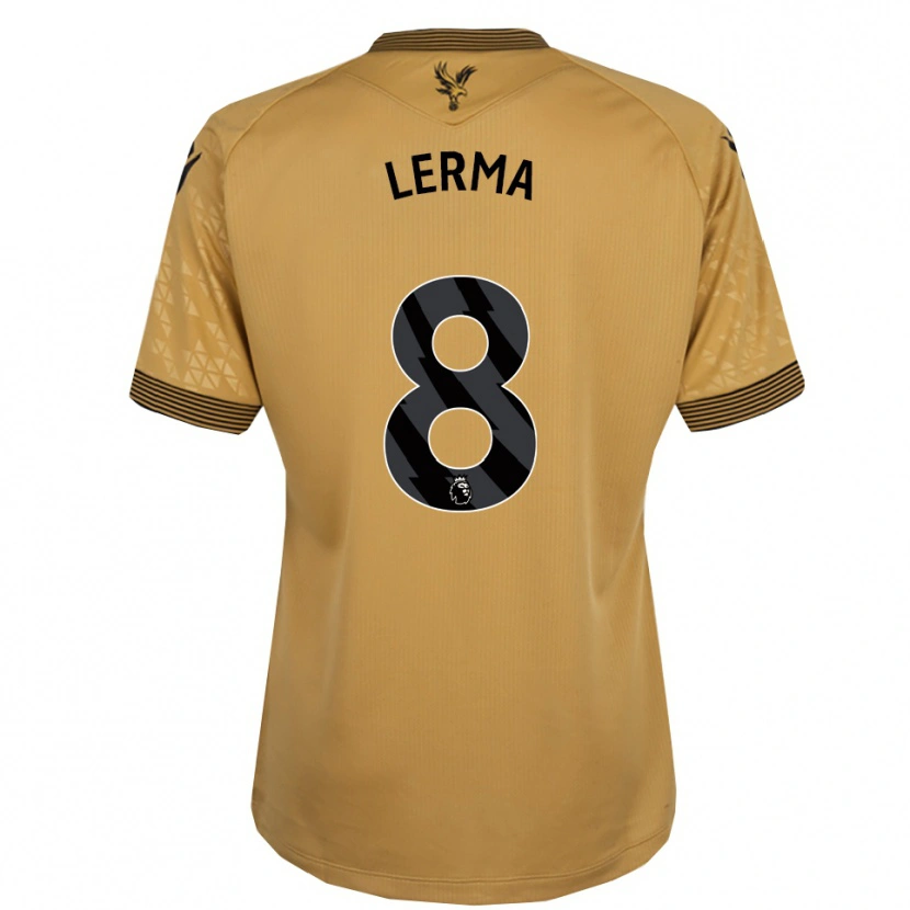 Danxen Homem Camisola Jefferson Lerma #8 Dourado Preto Alternativa 2025/26 Camisa Brasil