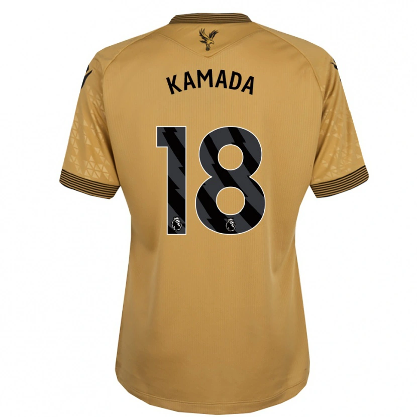 Danxen Homem Camisola Daichi Kamada #18 Dourado Preto Alternativa 2025/26 Camisa Brasil
