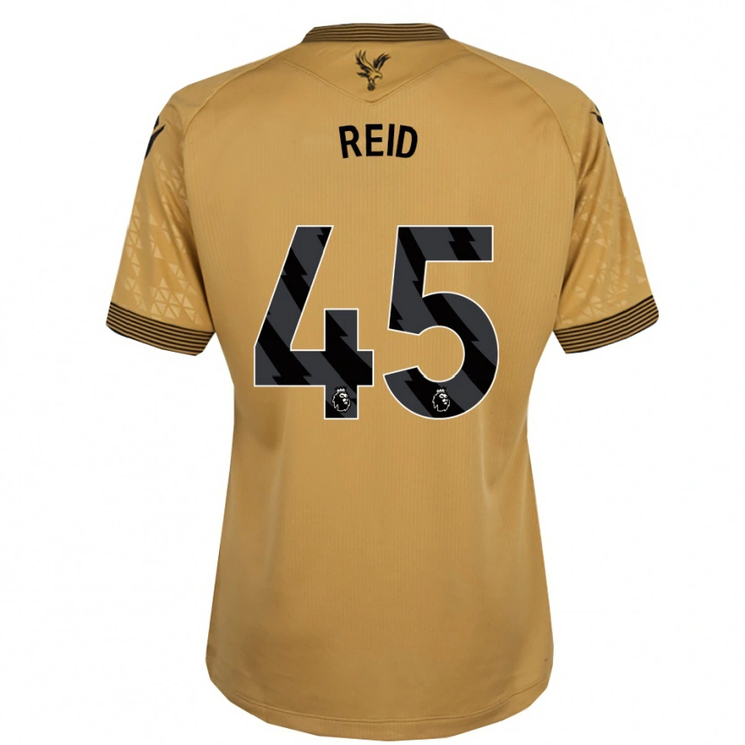 Danxen Homem Camisola Dylan Reid #45 Dourado Preto Alternativa 2025/26 Camisa Brasil