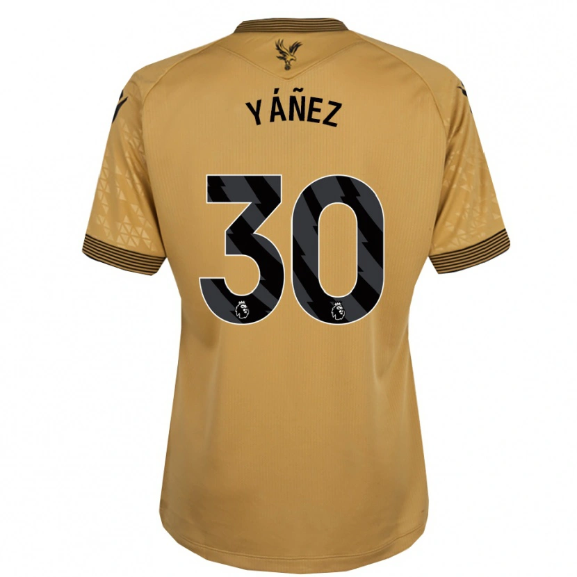 Danxen Homem Camisola Shae Yáñez #30 Dourado Preto Alternativa 2025/26 Camisa Brasil