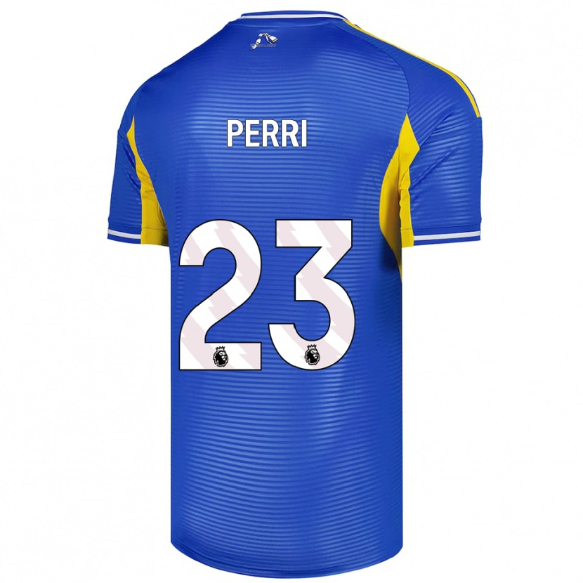 Danxen Homem Camisola Lucas Perri #23 Azul Amarelo Alternativa 2025/26 Camisa Brasil
