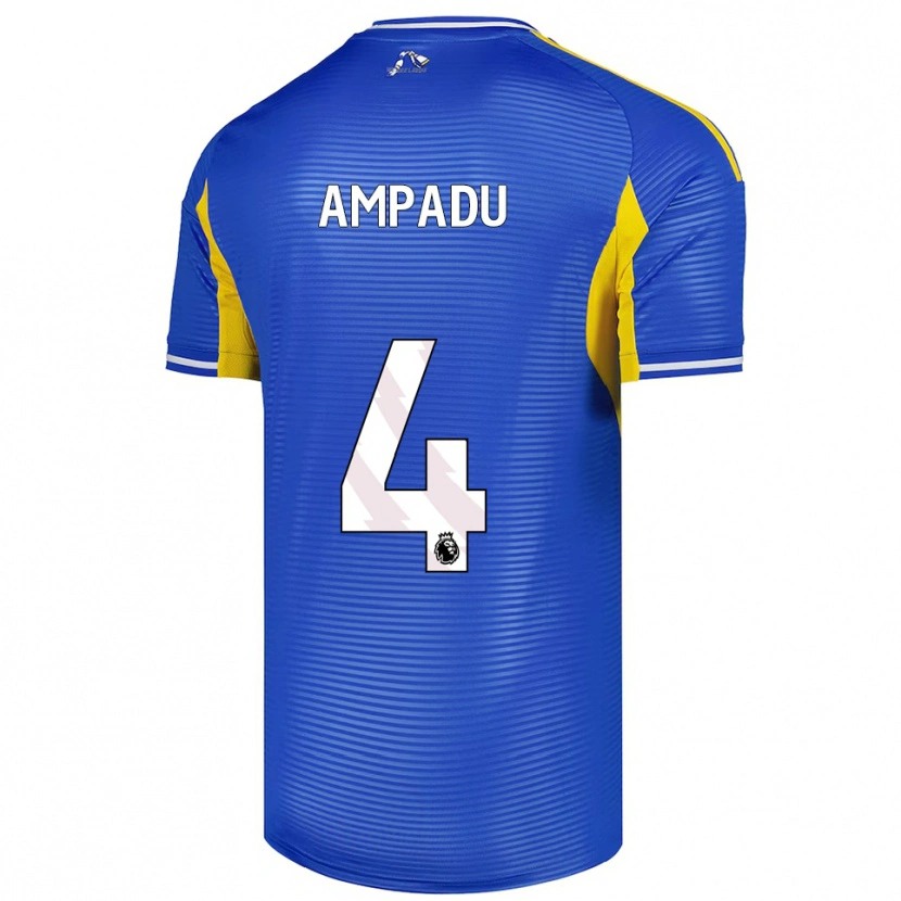 Danxen Homem Camisola Ethan Ampadu #4 Azul Amarelo Alternativa 2025/26 Camisa Brasil