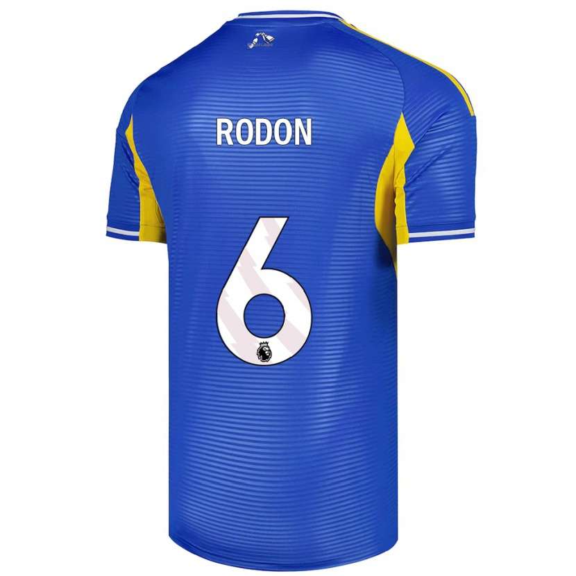 Danxen Homem Camisola Joe Rodon #6 Azul Amarelo Alternativa 2025/26 Camisa Brasil