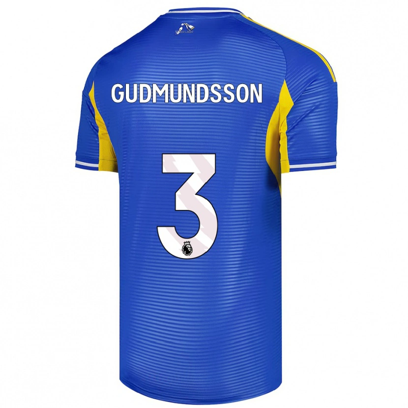 Danxen Homem Camisola Gabriel Gudmundsson #3 Azul Amarelo Alternativa 2025/26 Camisa Brasil