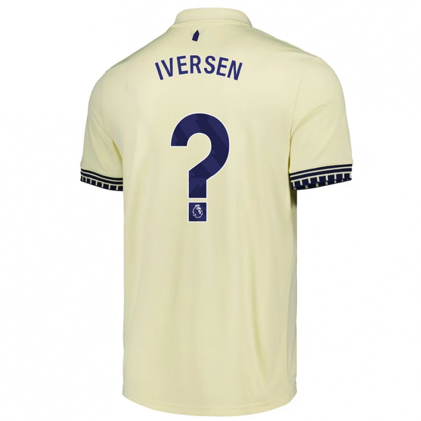 Danxen Homem Camisola Einar Iversen #0 Branco Sujo Preto Alternativa 2025/26 Camisa Brasil