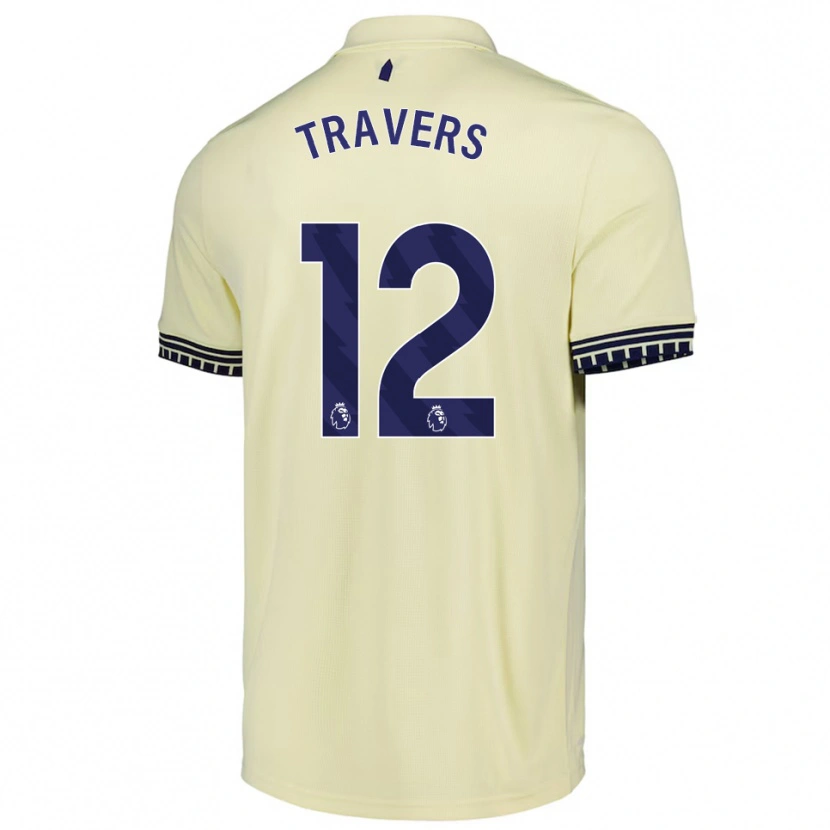 Danxen Homem Camisola Mark Travers #12 Branco Sujo Preto Alternativa 2025/26 Camisa Brasil