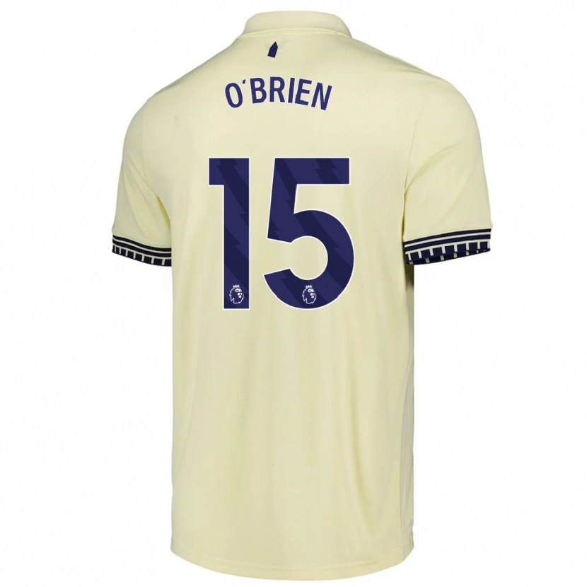 Danxen Homem Camisola Jake O'brien #15 Branco Sujo Preto Alternativa 2025/26 Camisa Brasil
