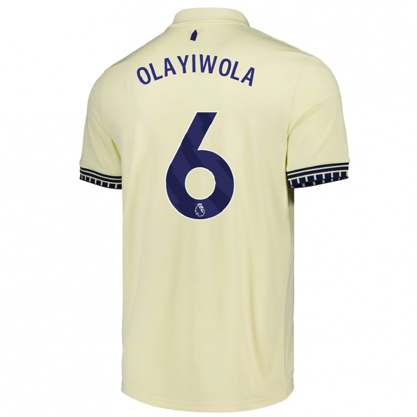 Danxen Homem Camisola Malik Olayiwola #6 Branco Sujo Preto Alternativa 2025/26 Camisa Brasil